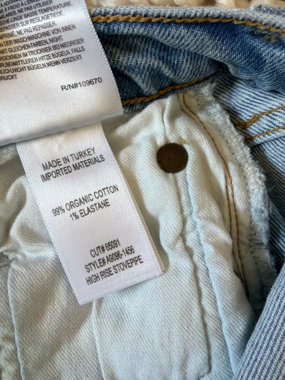 AGOLDE | High Rise Stovepipe Jeans in Destination - Picture 11 of 11